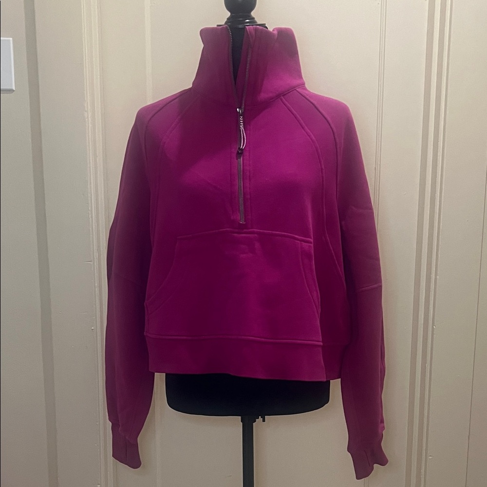 Lululemon Cropped Scuba Half-Zip Funnel Neck Sweatshirt